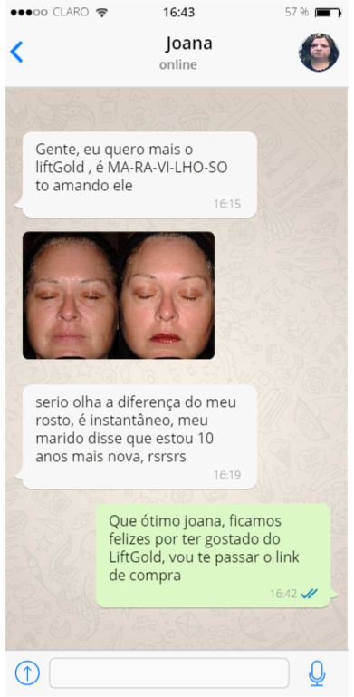 Depoimento whatsapp