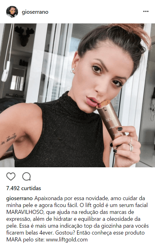 Depoimento Instagram